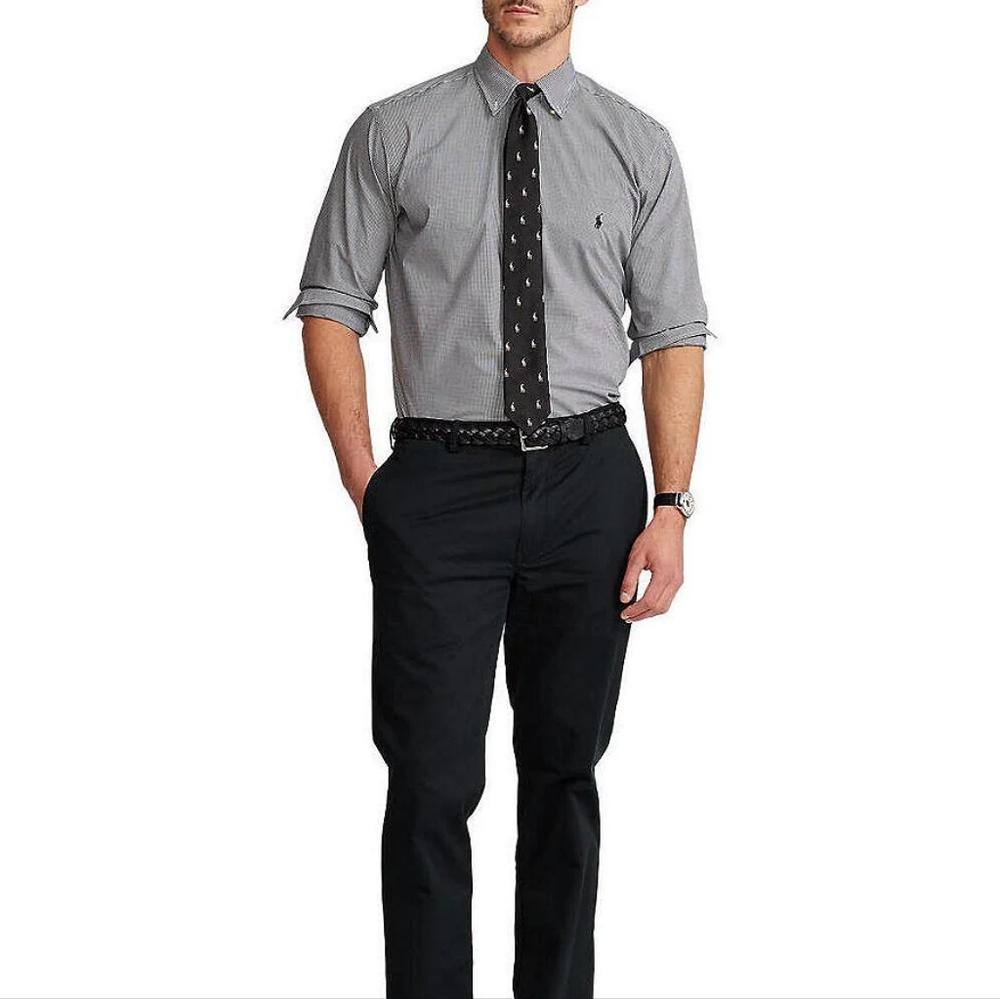 Ralph Lauren Check Poplin Long Sleeve Shirt